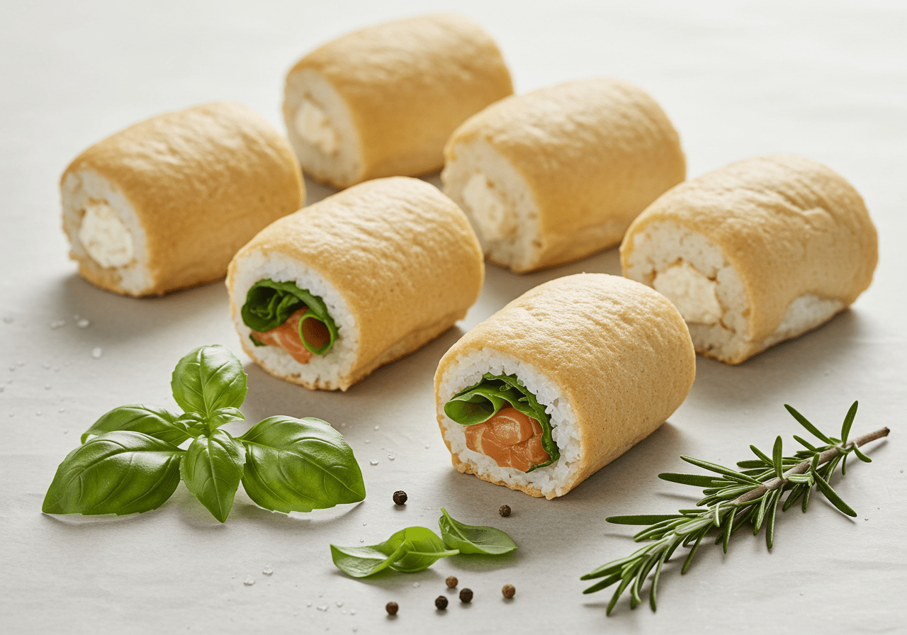 Preparing Hawaiian rolls for Nutritious Roll Delights, showcasing the fluffy interior and fresh herbs ready for filling.