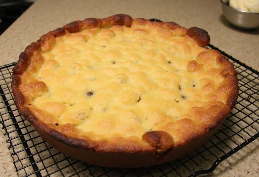 Delicious Classic Cobbler with Buttery Crust served with ice cream, perfect for dessert.