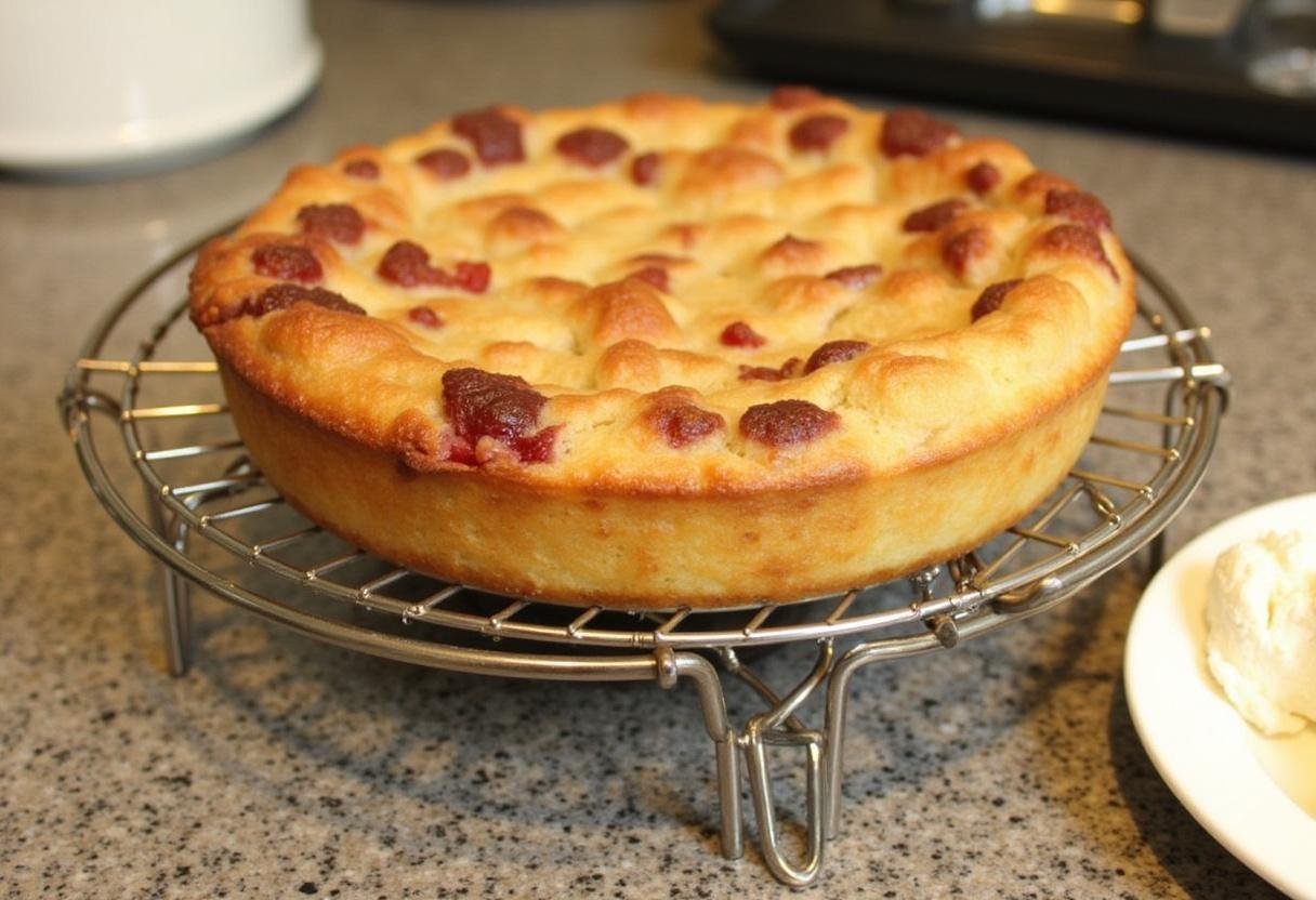 Delicious Classic Cobbler with Buttery Crust served with ice cream, perfect for dessert.