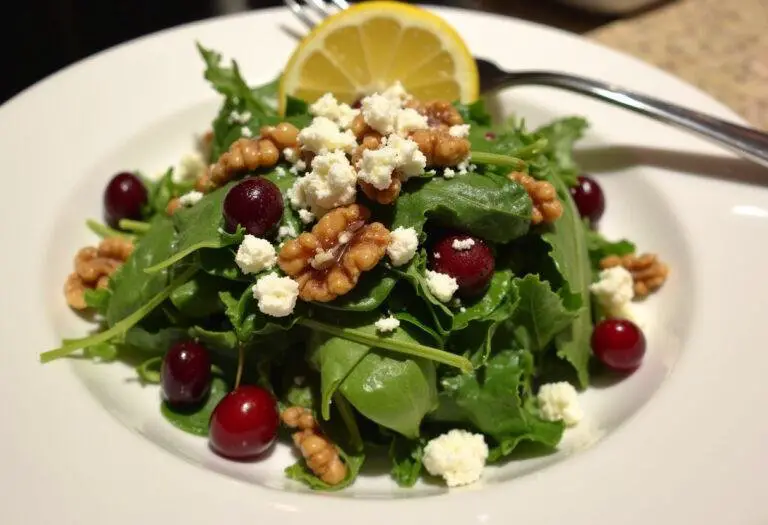 Finished Cranberry Walnut Salad, colorful and appetizing, perfect for a healthy meal.