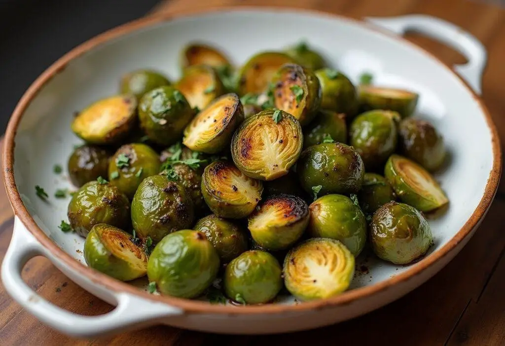 Deliciously roasted Brussels sprouts, crispy and flavorful, a great addition to any meal.