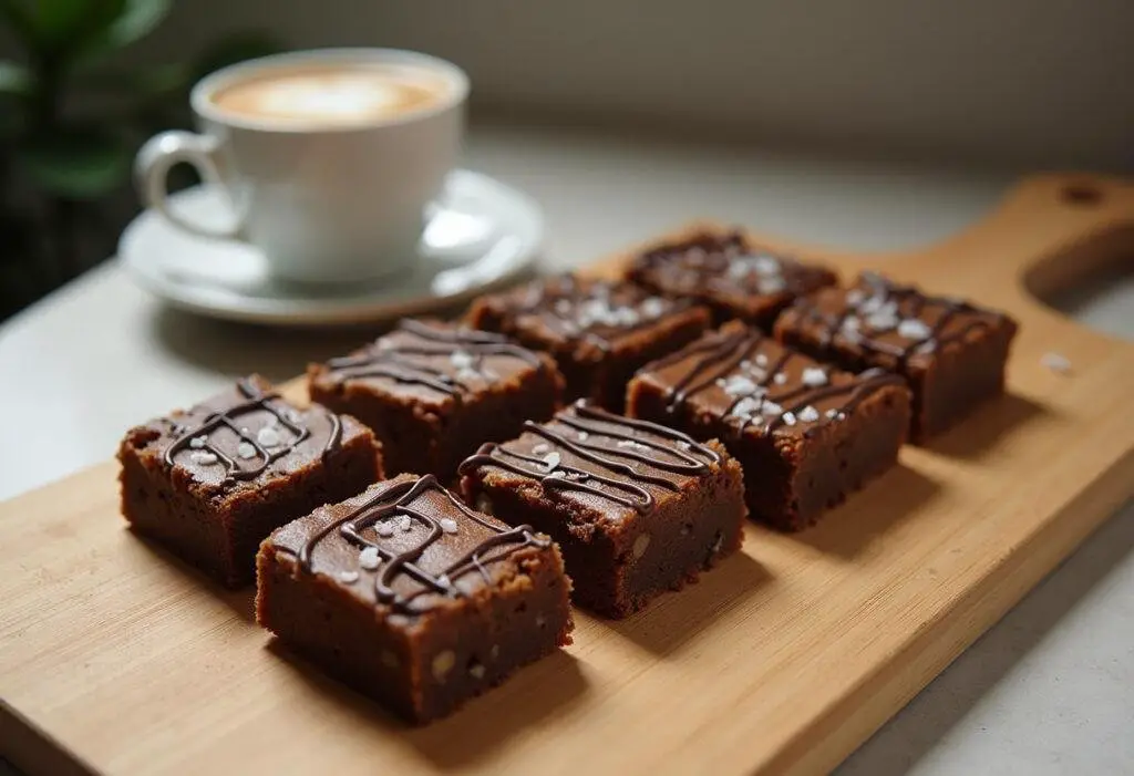 Ultimate Salted Caramel Brownie Bars topped with sea salt and chocolate drizzle, perfect for dessert.