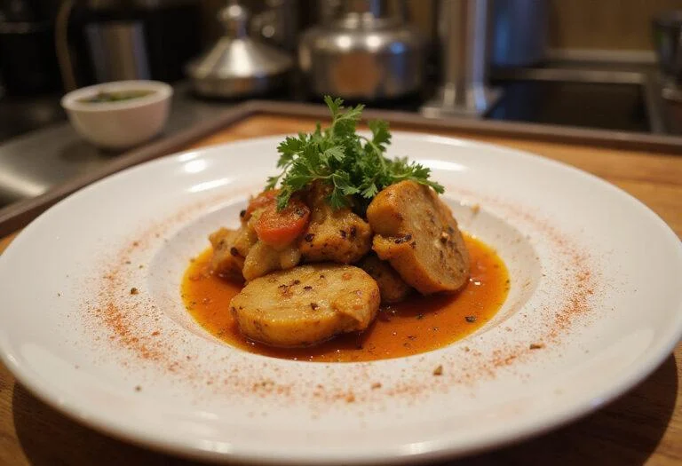 Delicious gourmet dish highlighted with an aleppo chili pepper substitute, illustrating the vibrant flavor enhancements from the pepper alternative.
