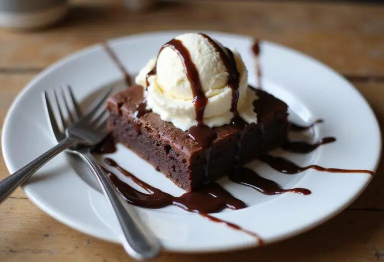 Enjoying a decadent black bean brownie batter treat served with ice cream, perfect for a guilt-free dessert indulgence.