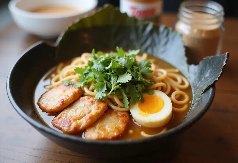 Delicious bowl of chicken ramen made flavorful with homemade chicken ramen seasoning.