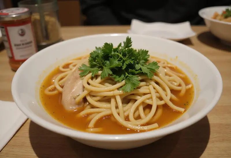 Delicious bowl of chicken ramen made flavorful with homemade chicken ramen seasoning.