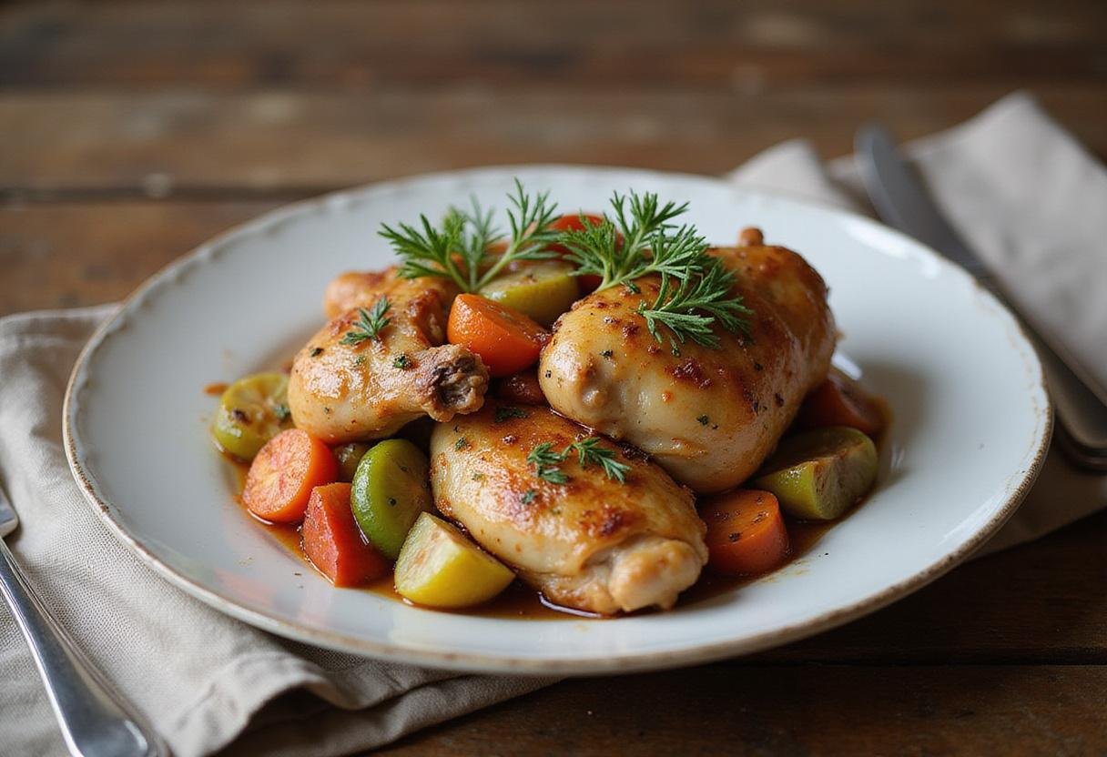 Delicious diabetic-friendly slow cooker meal ready to serve, showcasing healthy ingredients and an appetizing presentation.
