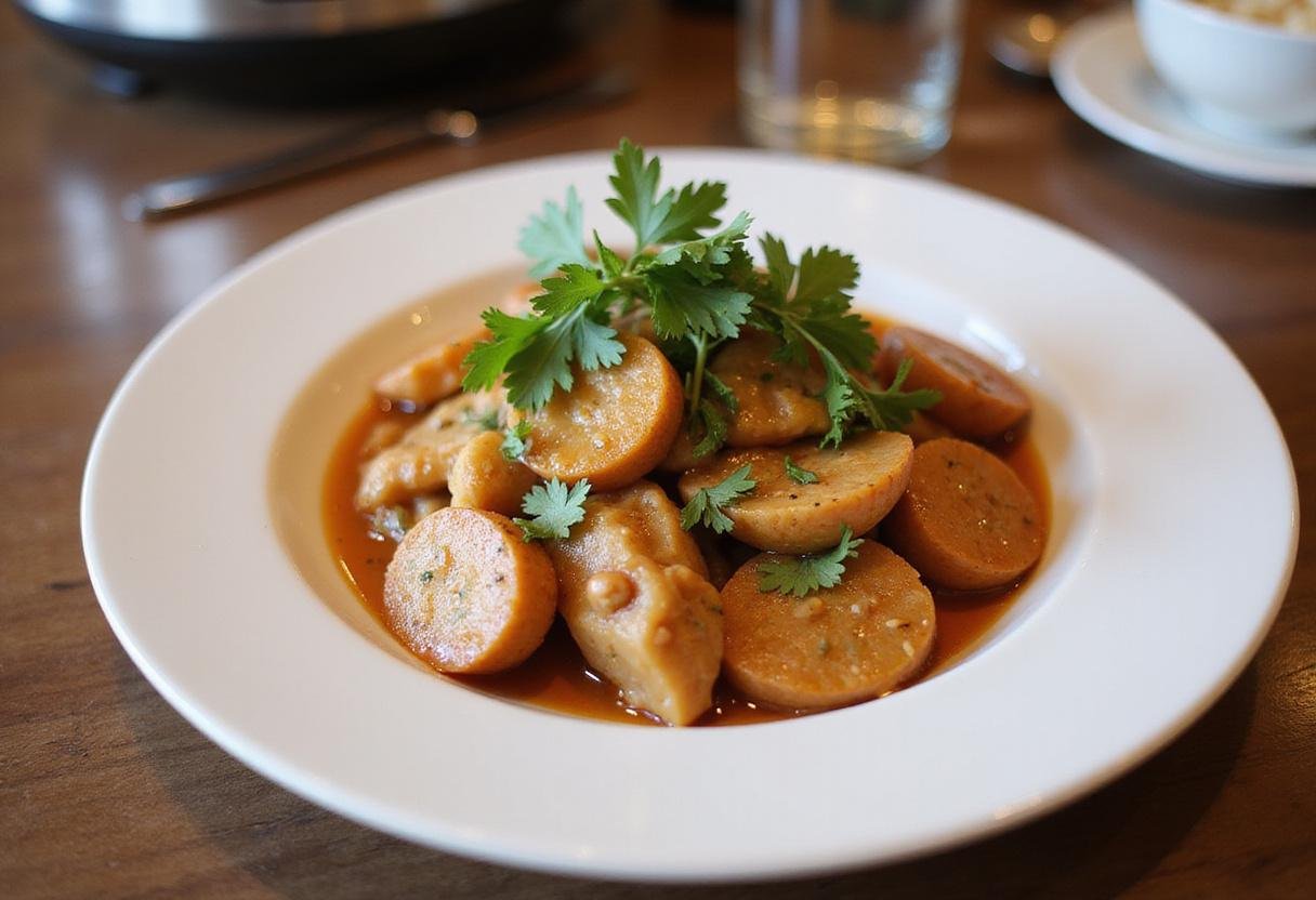 Delicious gluten-free slow cooker meal served on a plate, perfect for families and gatherings.