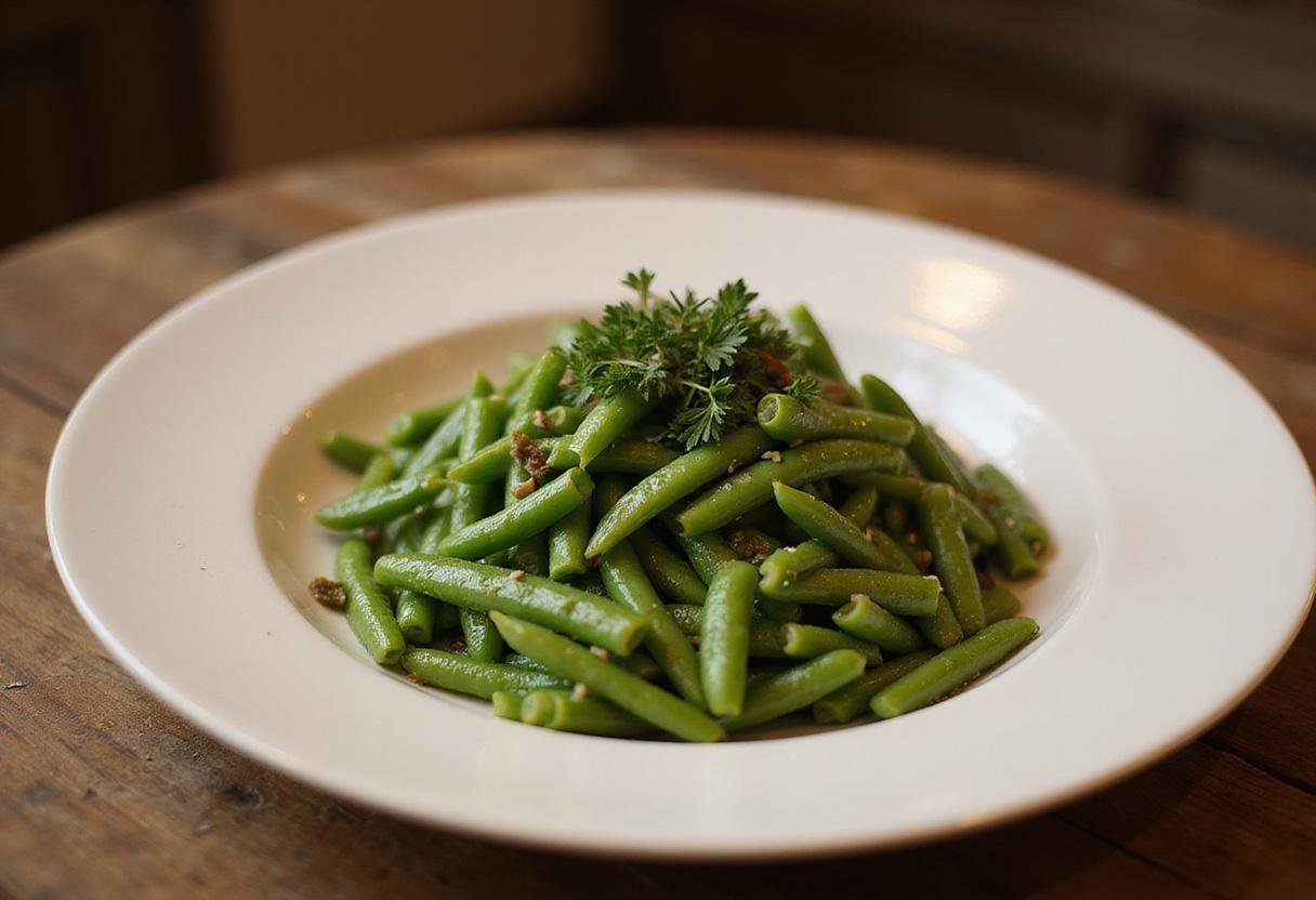 A delicious serving of homegrown Fordhook lima beans, beautifully presented, perfect for a healthy and flavorful meal.