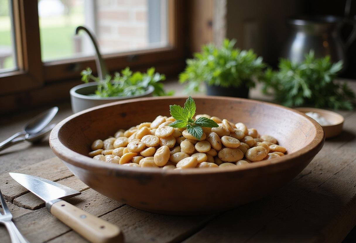 Fresh Fordhook lima beans ready for cooking, featuring the beauty of homegrown vegetables and vibrant kitchen aesthetics.