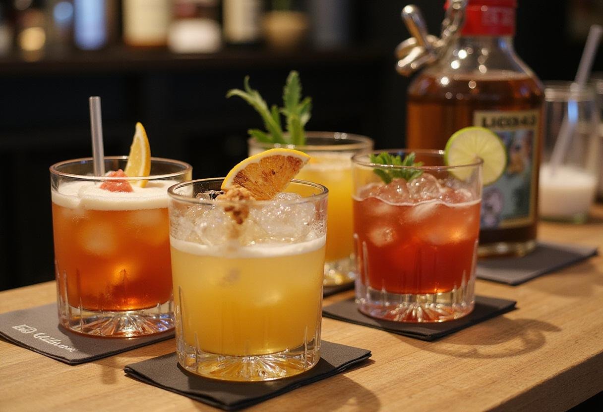 Indulge in a vibrant display of Licor 43 cocktails showcasing amazing Licor 43 recipes, perfect for entertaining or enjoying at home.