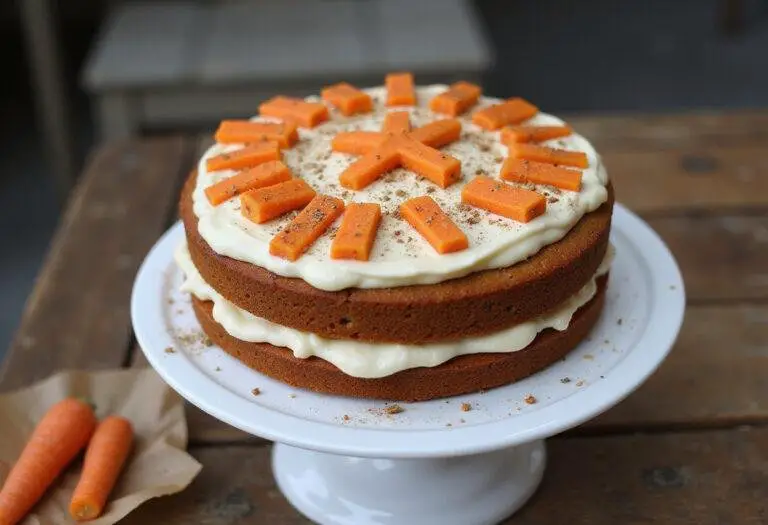 Stunningly presented moist spiced delight carrot cake with cream cheese frosting, showcasing a delicious carrot cake recipe.