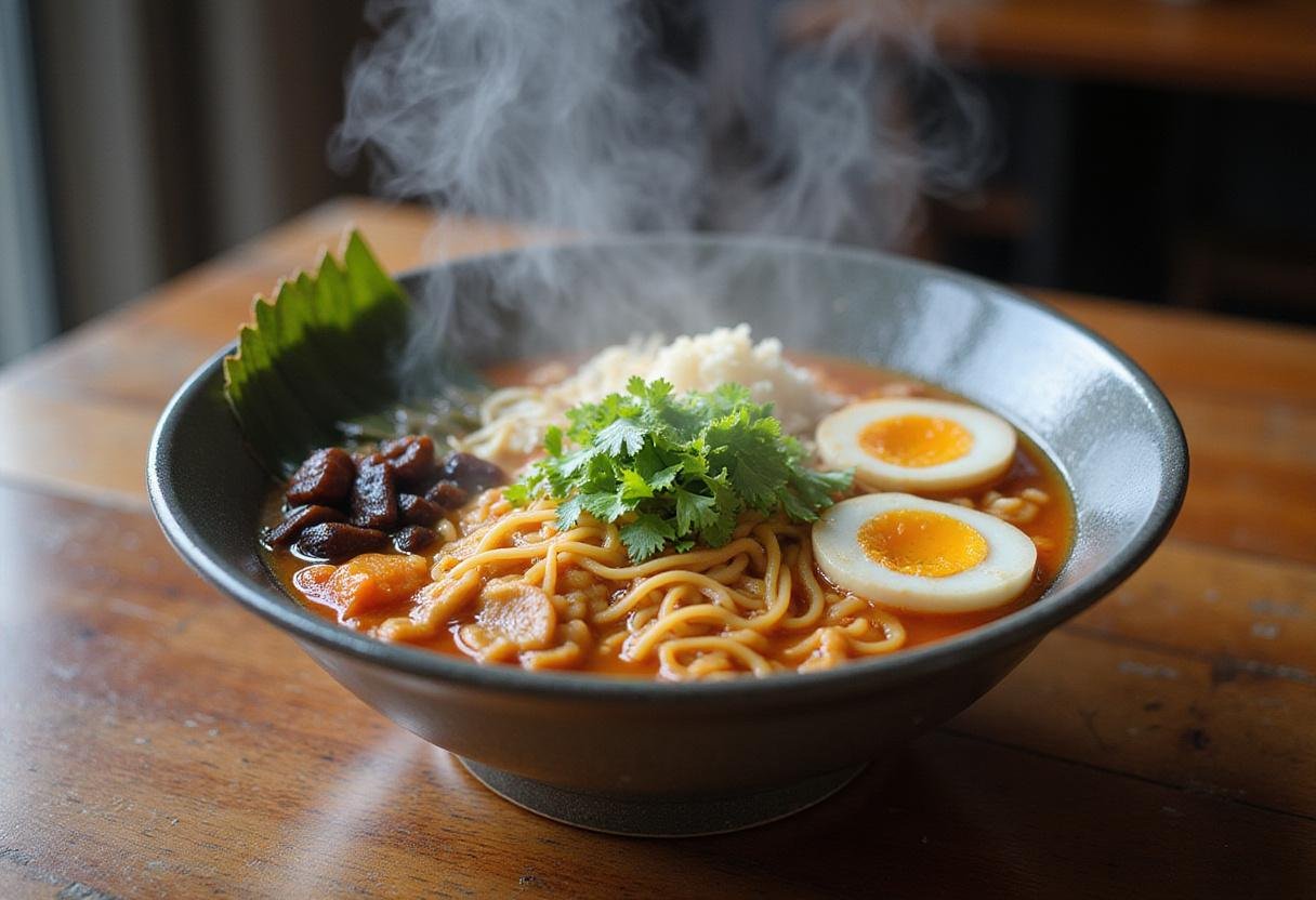 Making fresh ramen noodles at home, showcasing the importance of freshness and quality in ramen preparation.