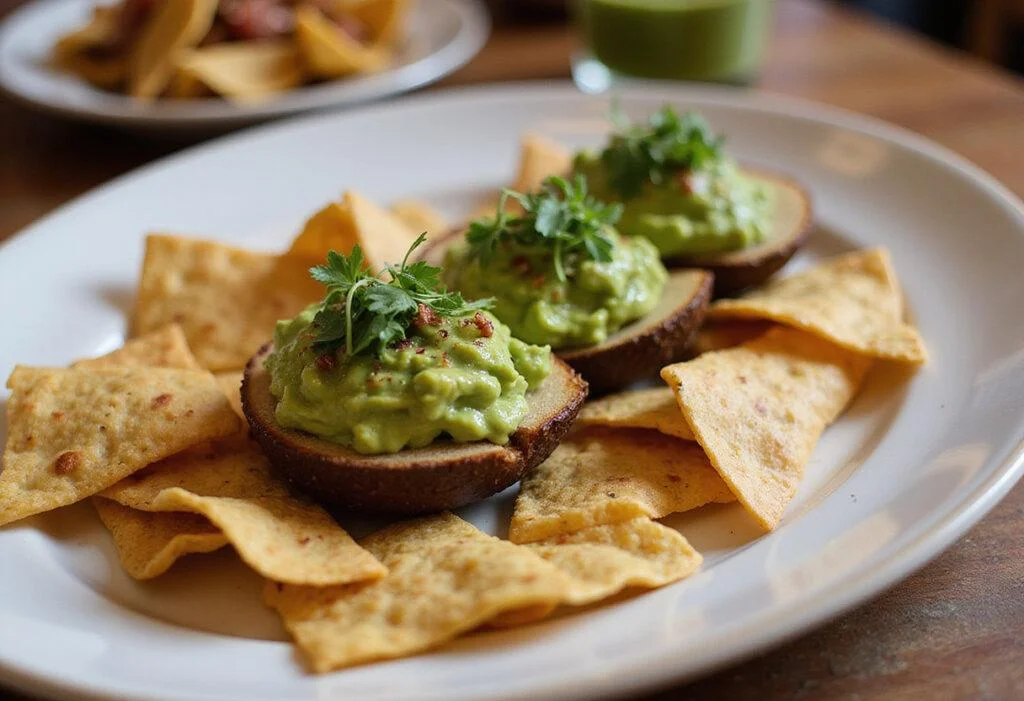 Final presentation of Ripe Fuerte Avocado Delights served on a dining table for a delectable avocado dish experience.