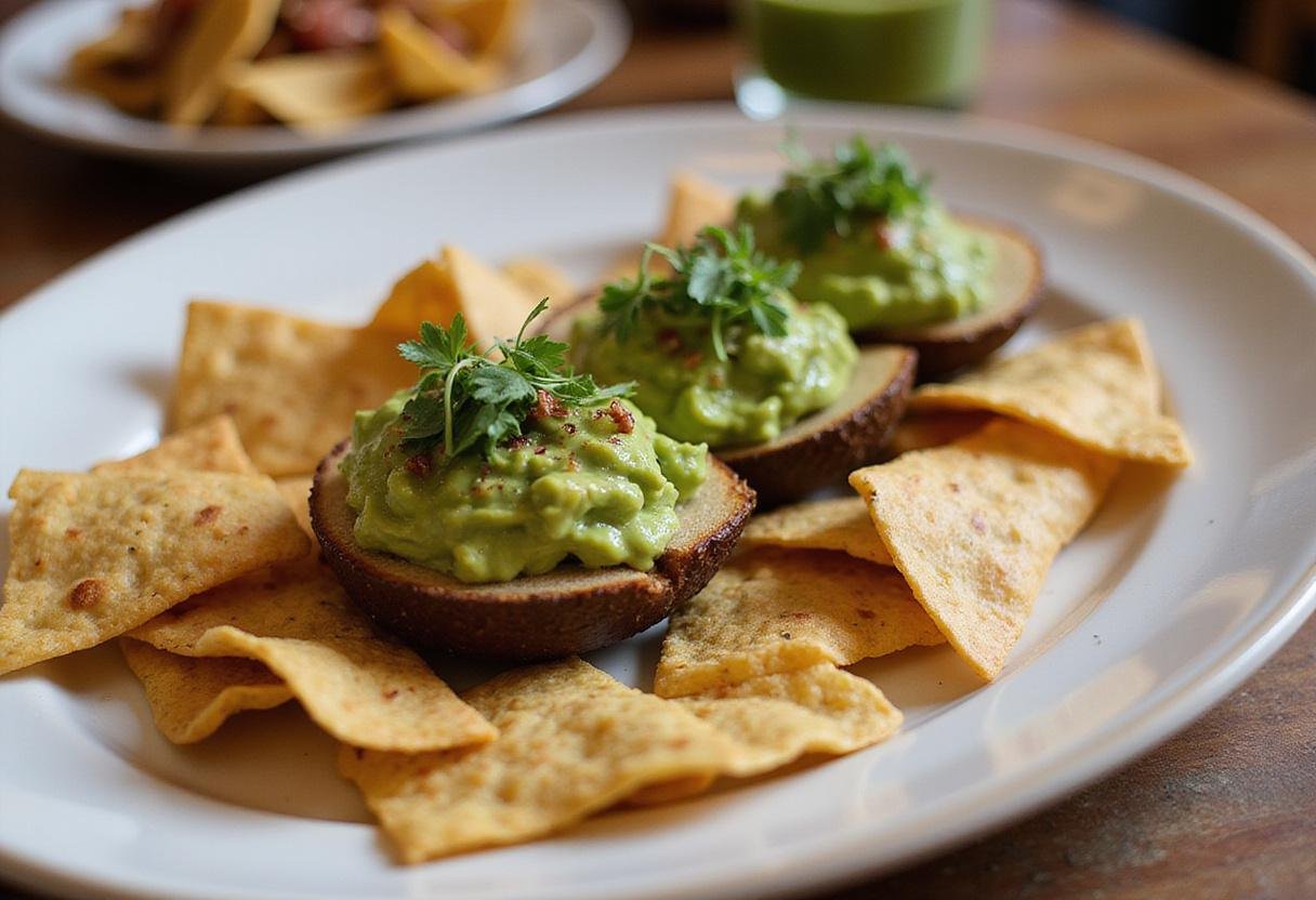 Final presentation of Ripe Fuerte Avocado Delights served on a dining table for a delectable avocado dish experience.