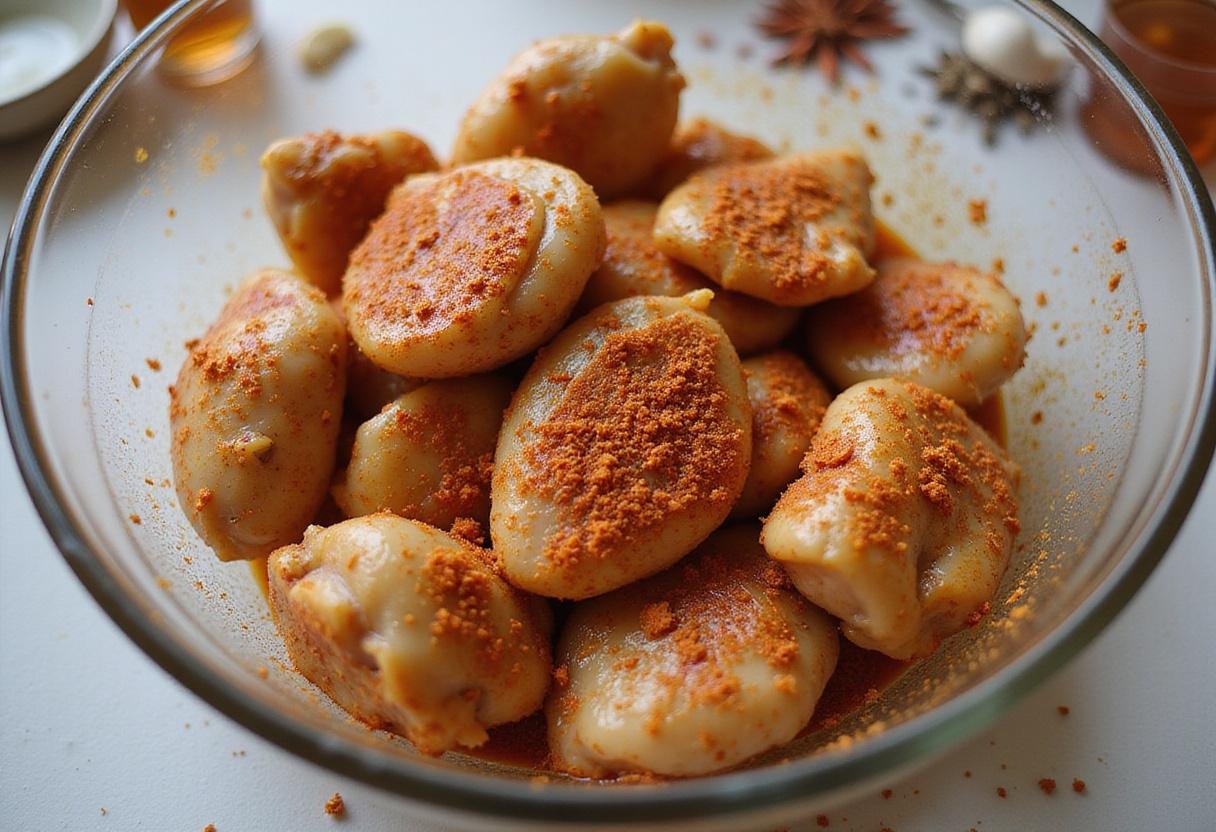 chili lime chicken recipe with marinated chicken pieces in spices and lime juice for a zesty treat.