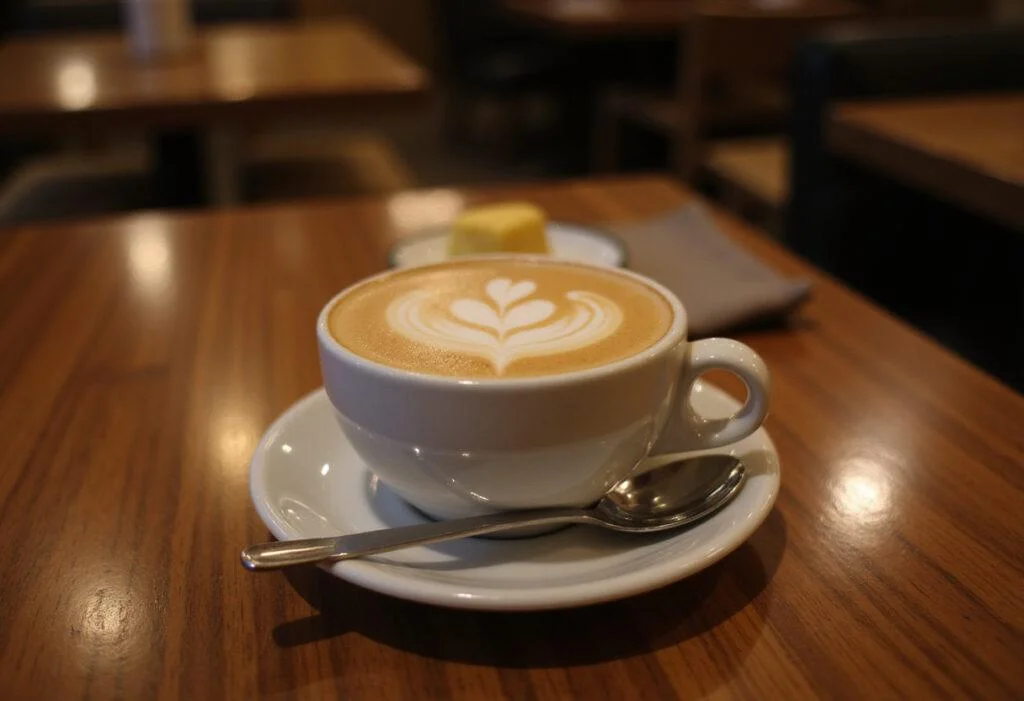 The final presentation of Creamy Buzz Coffee Indulgence in a stylish cup, ideal for coffee lovers seeking a Sheetz-inspired treat.