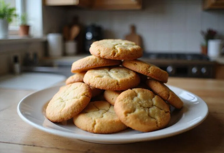 Final presentation of delicious boneless cookies on a plate, highlighting their appeal and inviting nature.