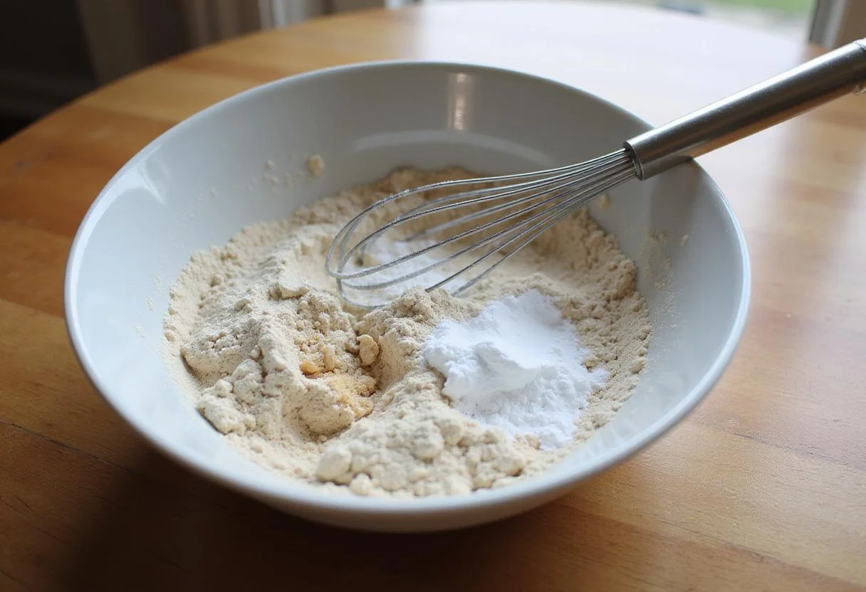 Ingredients for delicious boneless cookies on a kitchen countertop, light and airy atmosphere.