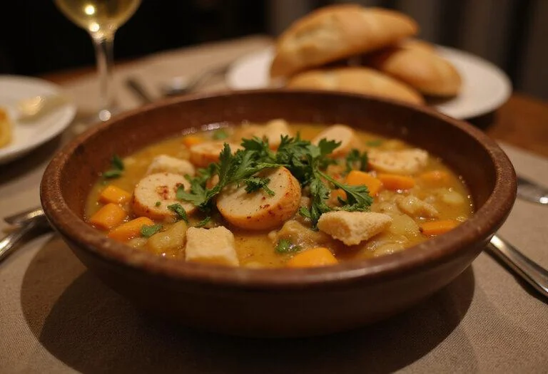Deliciously plated gluten-free slow cooker delights ready to be served for a comforting meal.
