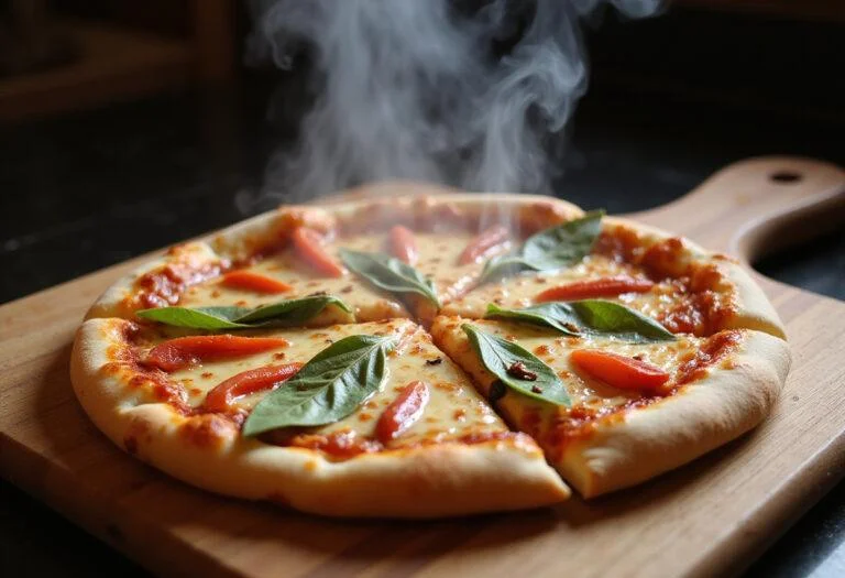 Delicious hand tossed pizza hut perfection, featuring a golden crust and fresh toppings, ready to serve.