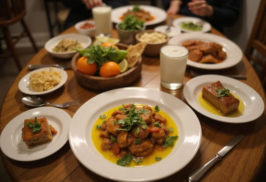 Serving a delicious meal with a homemade vegetable oil substitute, showcasing its versatility as a reliable olive oil alternative.