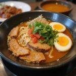 Final presentation of delicious ramen, ideal for demonstrating ramen shelf life facts and how to enjoy ramen noodles.