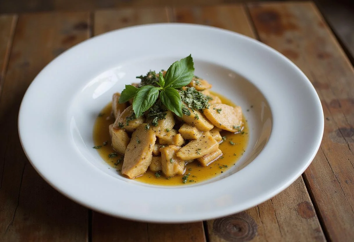 Delicious dish featuring sage substitute, garnished with fresh herbs, highlighting the flavors of the recipe beautifully.