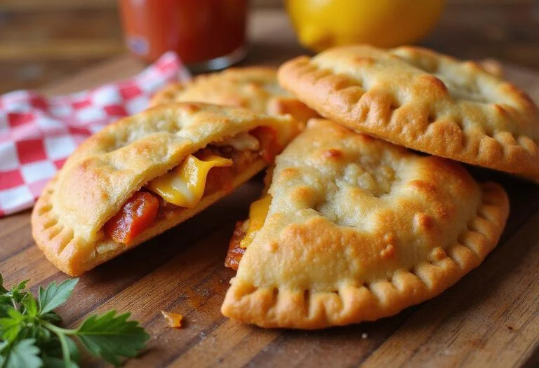 Delicious Savory Supreme Hot Pocket Pizzas, with a perfect golden crust and gooey interior, ready to be served.