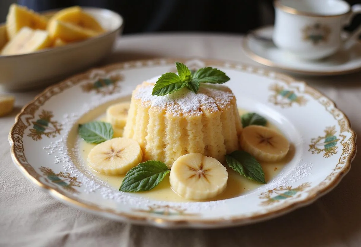 A visually appealing sweet lady finger banana dessert presentation, showcasing the delightful treat perfect for enjoying a scrumptious flavor experience.