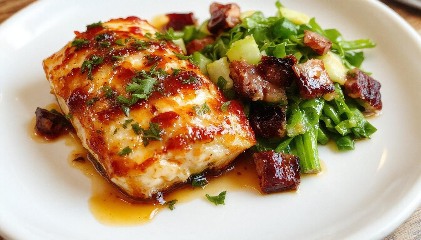 A colorful plate featuring a kid-friendly dinner with grilled chicken, vibrant steamed vegetables, and smiley face-shaped mashed potatoes, arranged in an inviting, cheerful presentation.