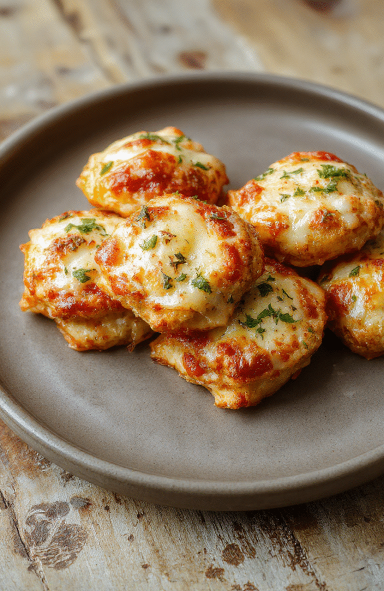 Golden crispy air fryer pizza rolls arranged on a neutral plate, showing the melted cheese, pepperoni slices, and flaky crust with a hint of herbs, styled simply with natural light highlighting the texture and gooey interior.
