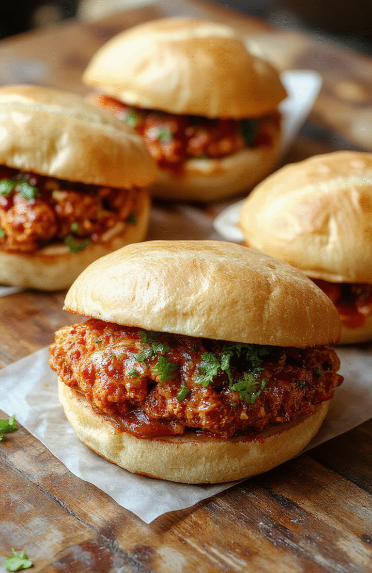 A vibrant spicy Nashville hot chicken sandwich topped with bright green pickles and a drizzle of sauce, placed on a rustic wooden surface with a colorful background, showcasing crispy breading and juicy chicken in a toasted bun.