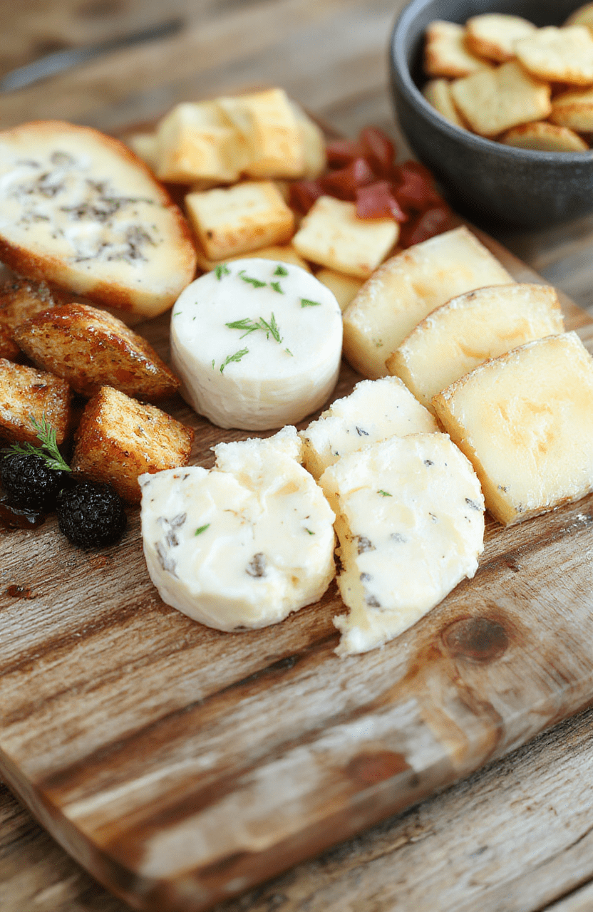 A colorful kid-friendly summer cheese board featuring an assortment of cheeses, colorful fresh fruit, crackers, and kid-approved snacks, arranged in a vibrant, inviting way on a wooden board with playful touches.
